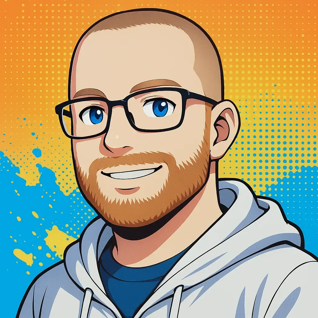 An Anime drawing of Chris Boren